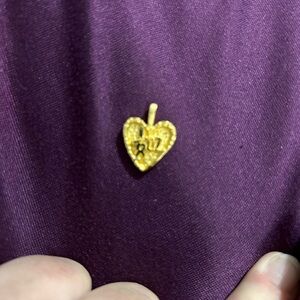 Gold Plated Heart Pendant Charm